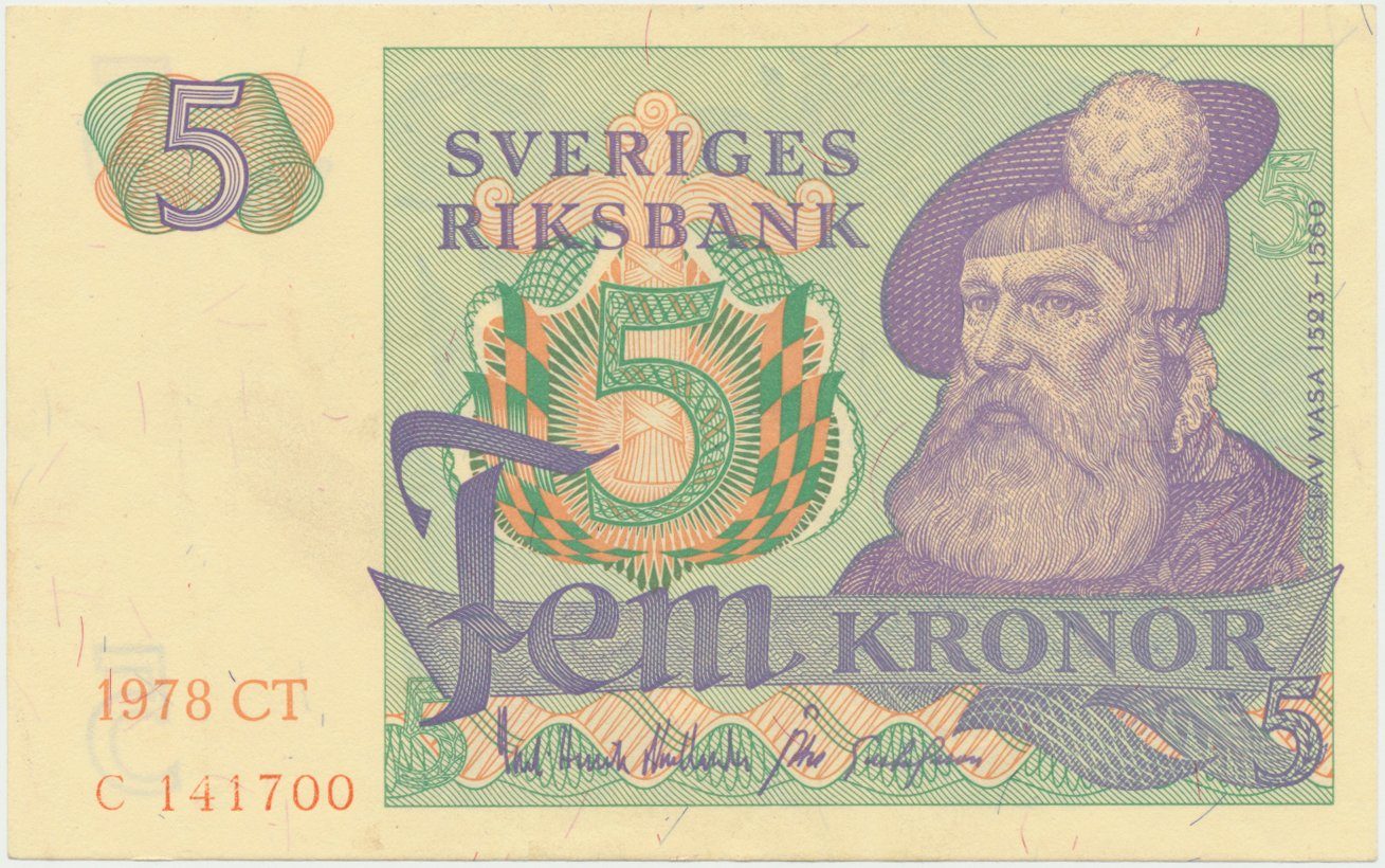 Švédsko, 5 Kronor 1978, P.51d