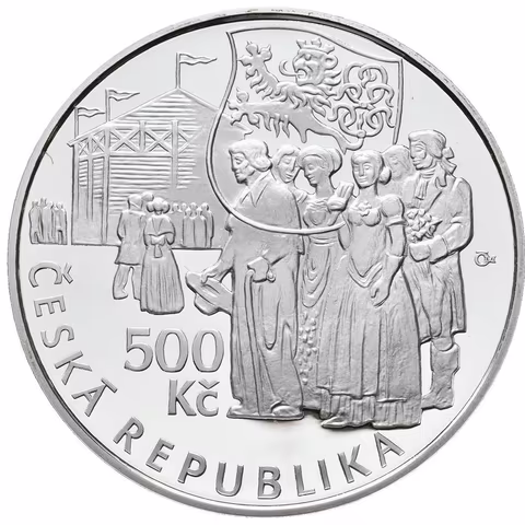 500 Kč 2015 - Václav Thám, kapsle, certifikát, PROOF, patina