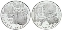 500 Kč 2015 - Václav Thám, kapsle, certifikát, PROOF, patina — 1