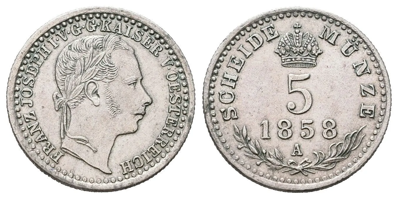 Rakouská a spolková měna, 1857 - 1892 — 1