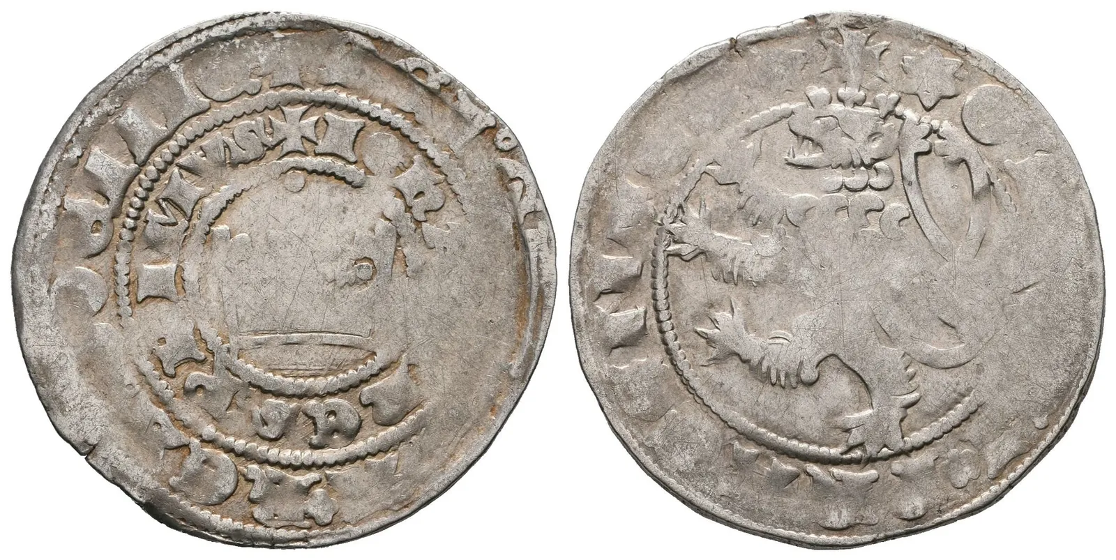 Jan Lucemburský, Pražský groš, Castelin 14, Vorlová 16