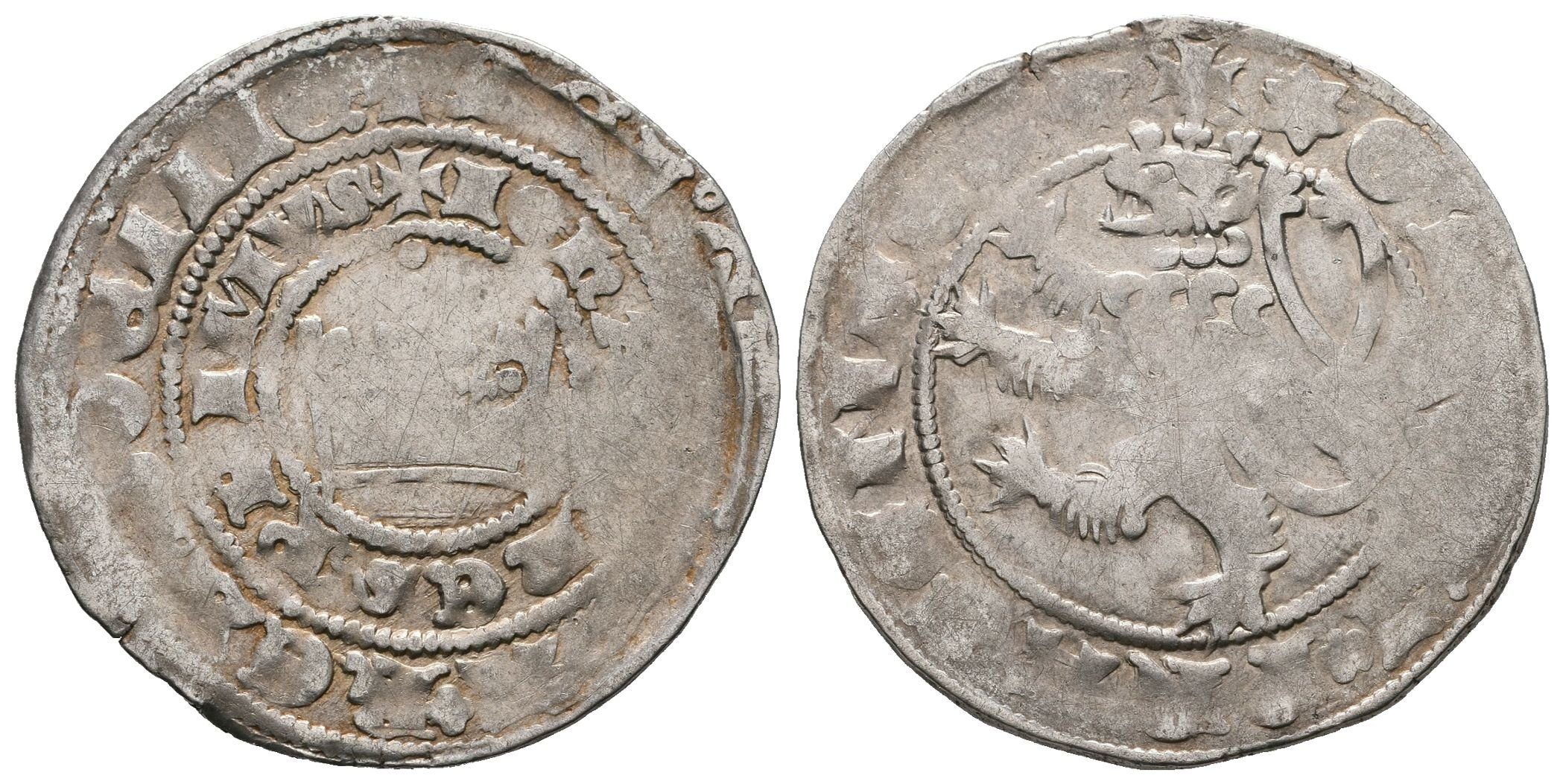 Jan Lucemburský, Pražský groš, Castelin 14, Vorlová 16