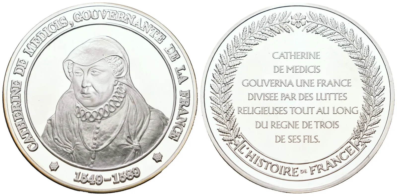 Francie - AR Medaile b.l. - Catherine de Médicis