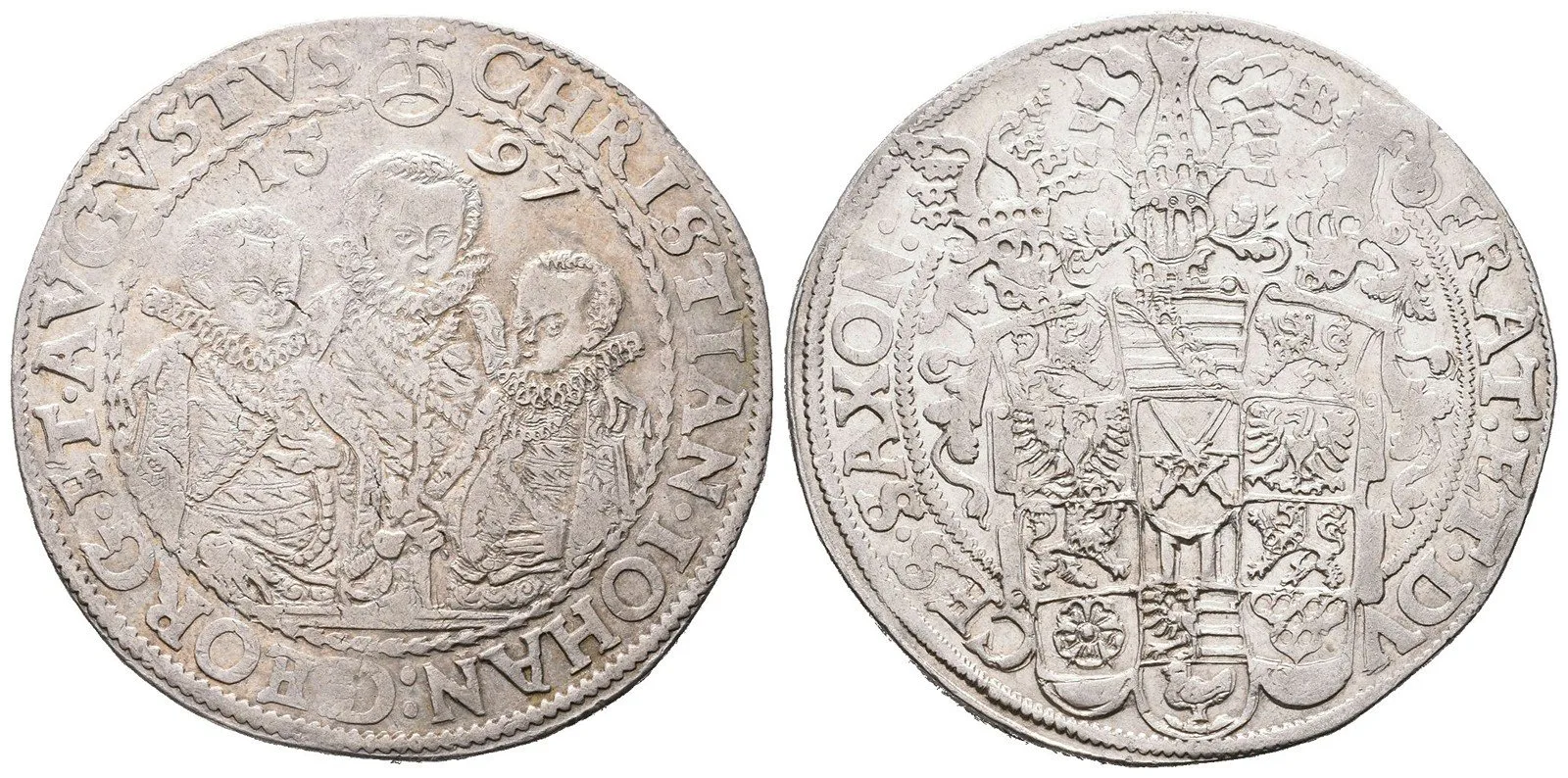 Sasko, Christian II., Johann Georg I. a August, 1591 - 1611 — 1