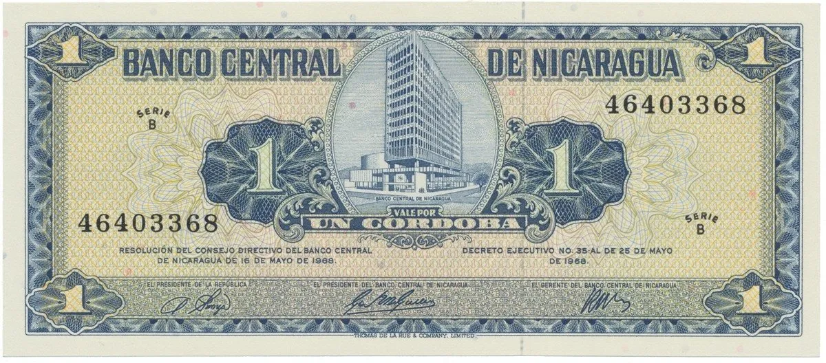 Nikaragua, 1 Cordoba 1968, P.115a