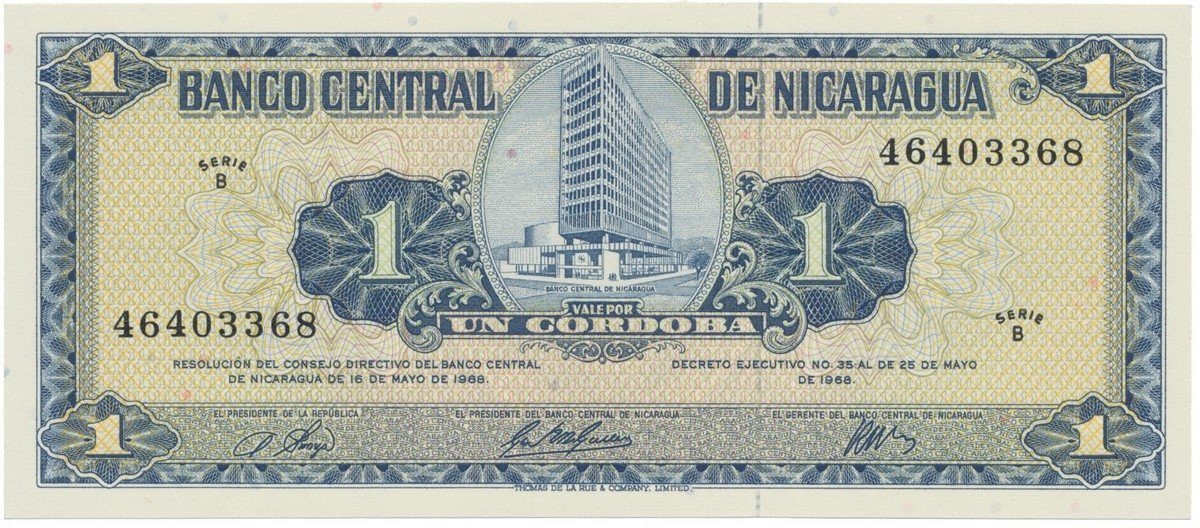 Nikaragua, 1 Cordoba 1968, P.115a