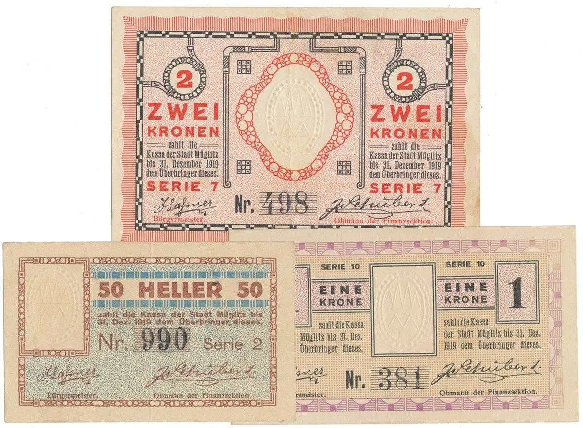 Nouzovky české od roku 1914 — 1
