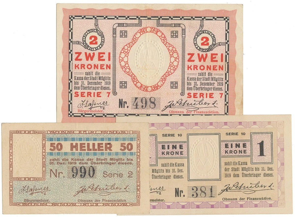 Nouzovky české od roku 1914 — 1