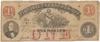 USA - Virginie, 1 Dollar 1862