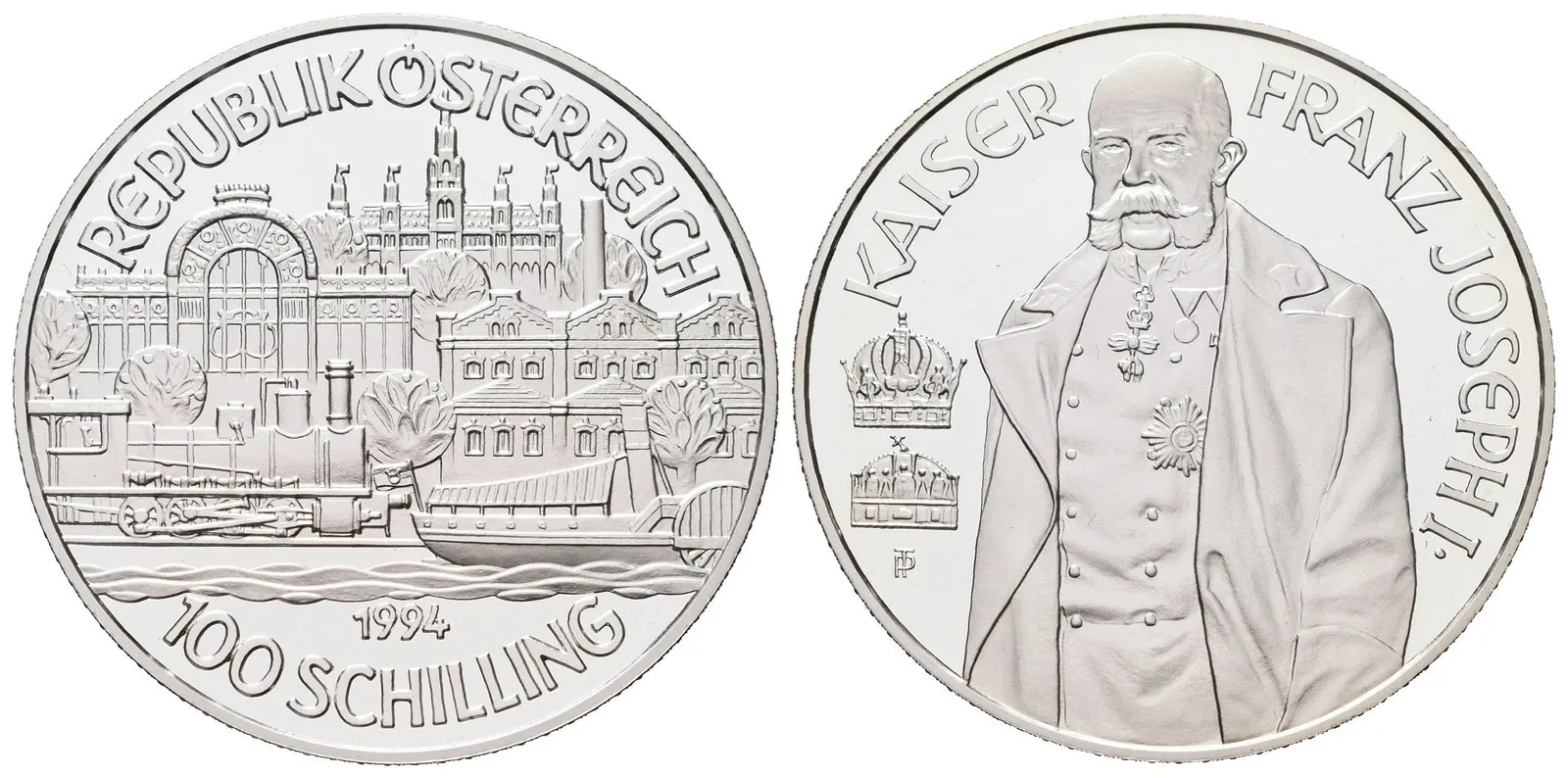 Rakousko, 100 Schilling 1994 - Císař František Josef I.