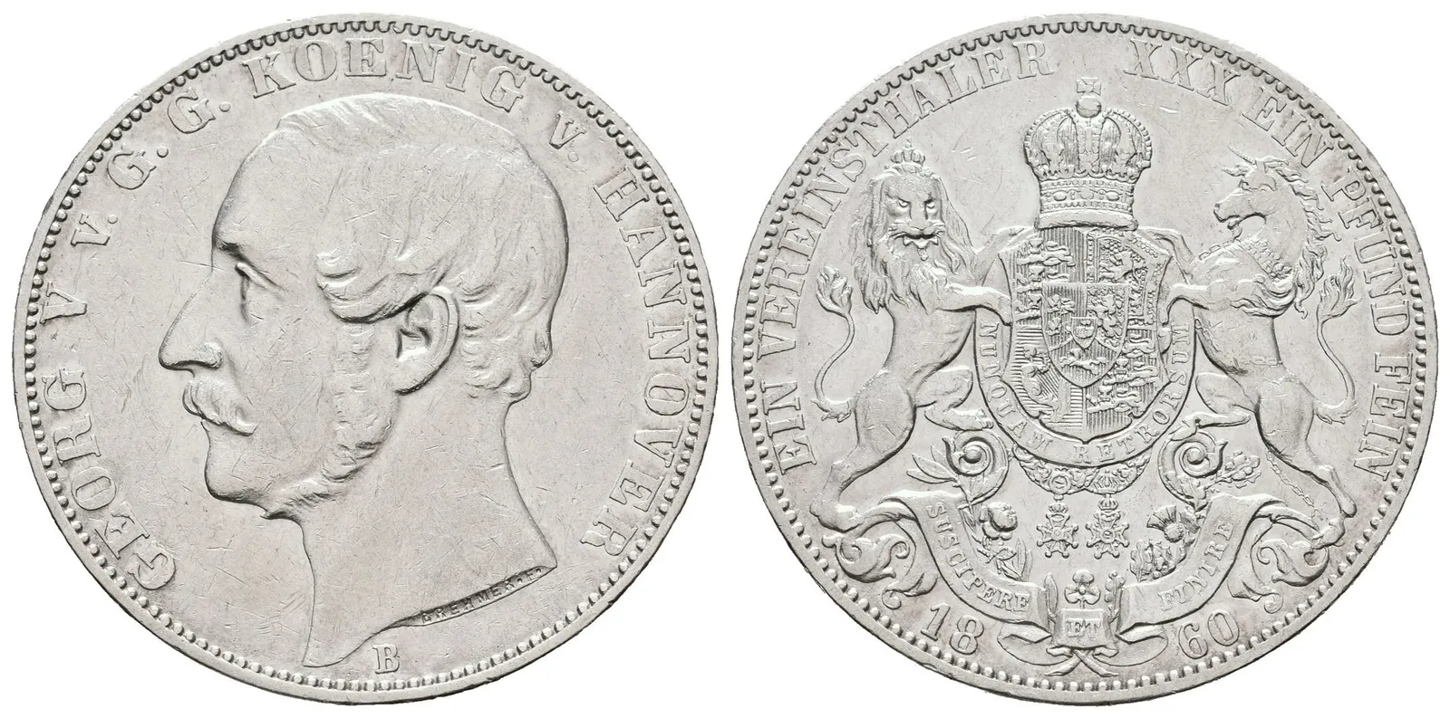 Hannover, Spolkový tolar 1860