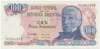 Argentina, 100 Pesos Argentinos (1983~1985), P.315a