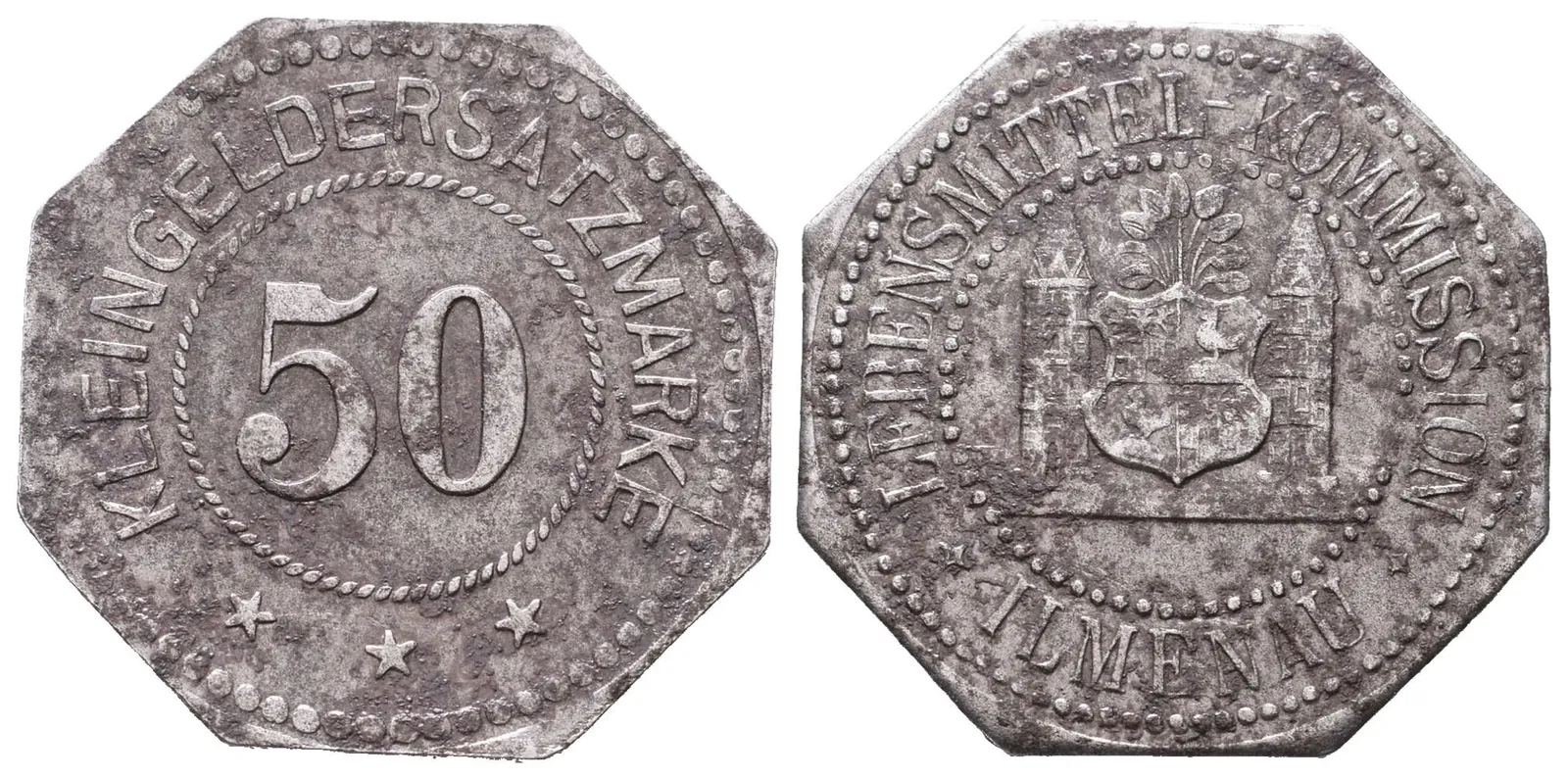 Nouzové ražby, 50 Pfennig 1917 - Ilmenau - 1 ks