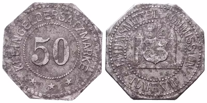 Nouzové ražby, 50 Pfennig 1917 - Ilmenau - 1 ks