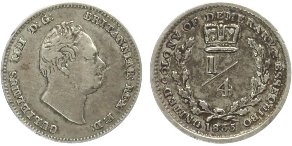 Britská Guiana, Essequibo a Demerary, William IV., 1830 - 1837 — 1