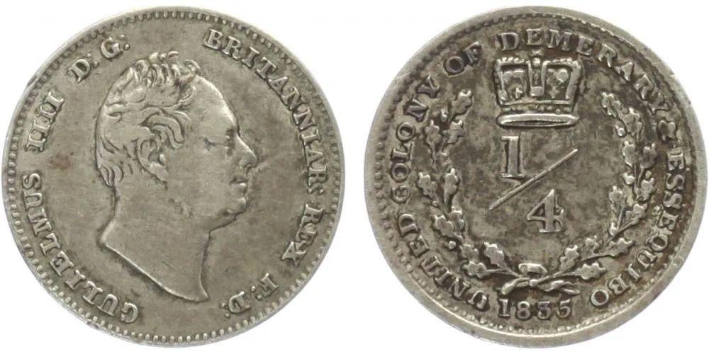 Britská Guiana, Essequibo a Demerary, William IV., 1830 - 1837 — 1