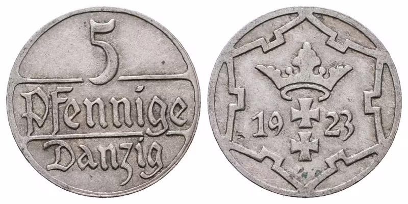 Danzig, 5 Pfennig 1923