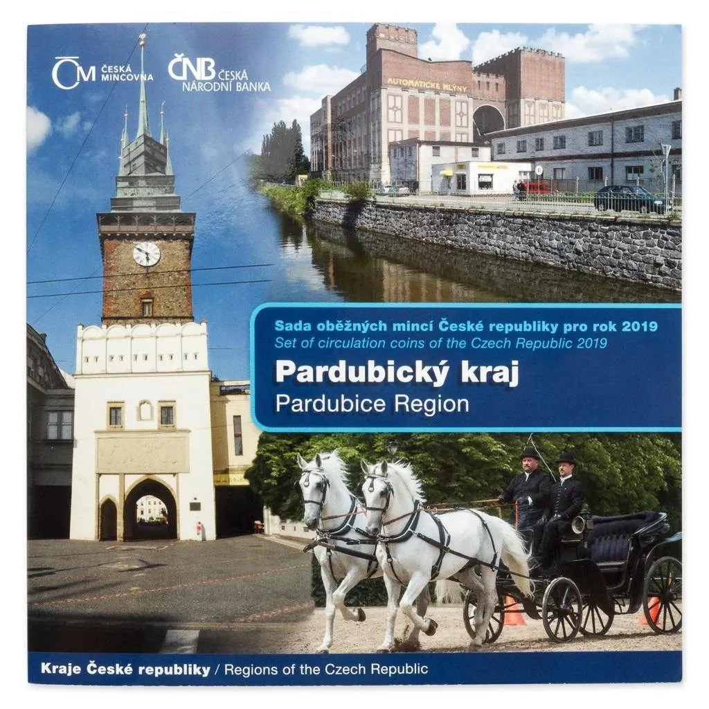 Ročníková sada mincí 2019 - Pardubický kraj