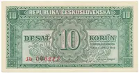 Československo, 10 Koruna 1950, série Aa - Zh, Hej.86b