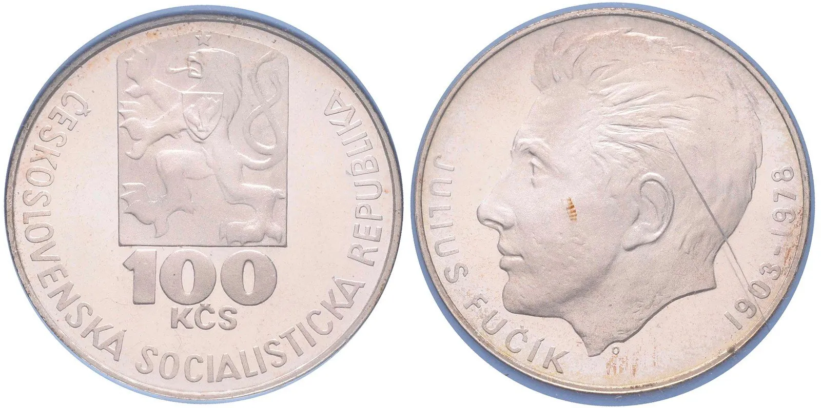 100 Kčs 1978 - Július Fučík, PROOF