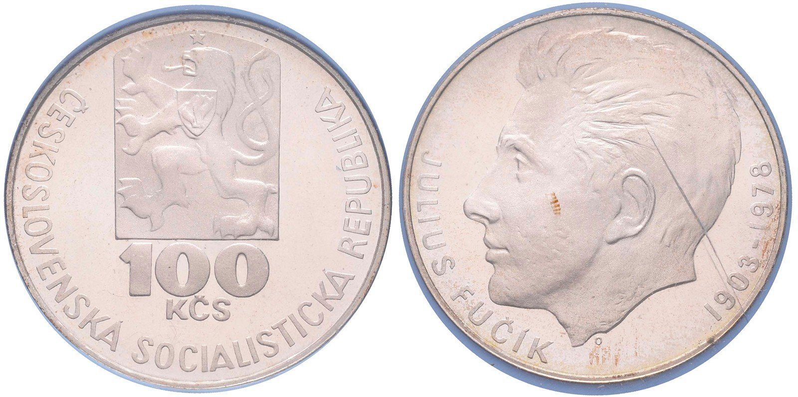 100 Kčs 1978 - Július Fučík, PROOF