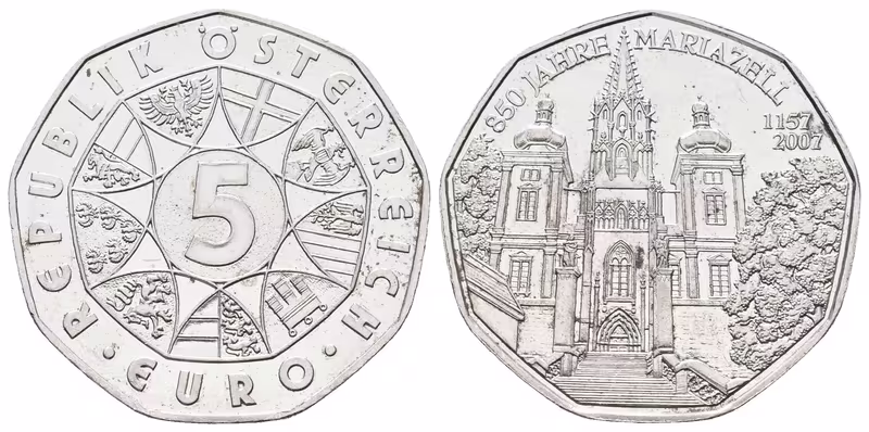 Rakousko, 5 Euro 2007 - Mariazell