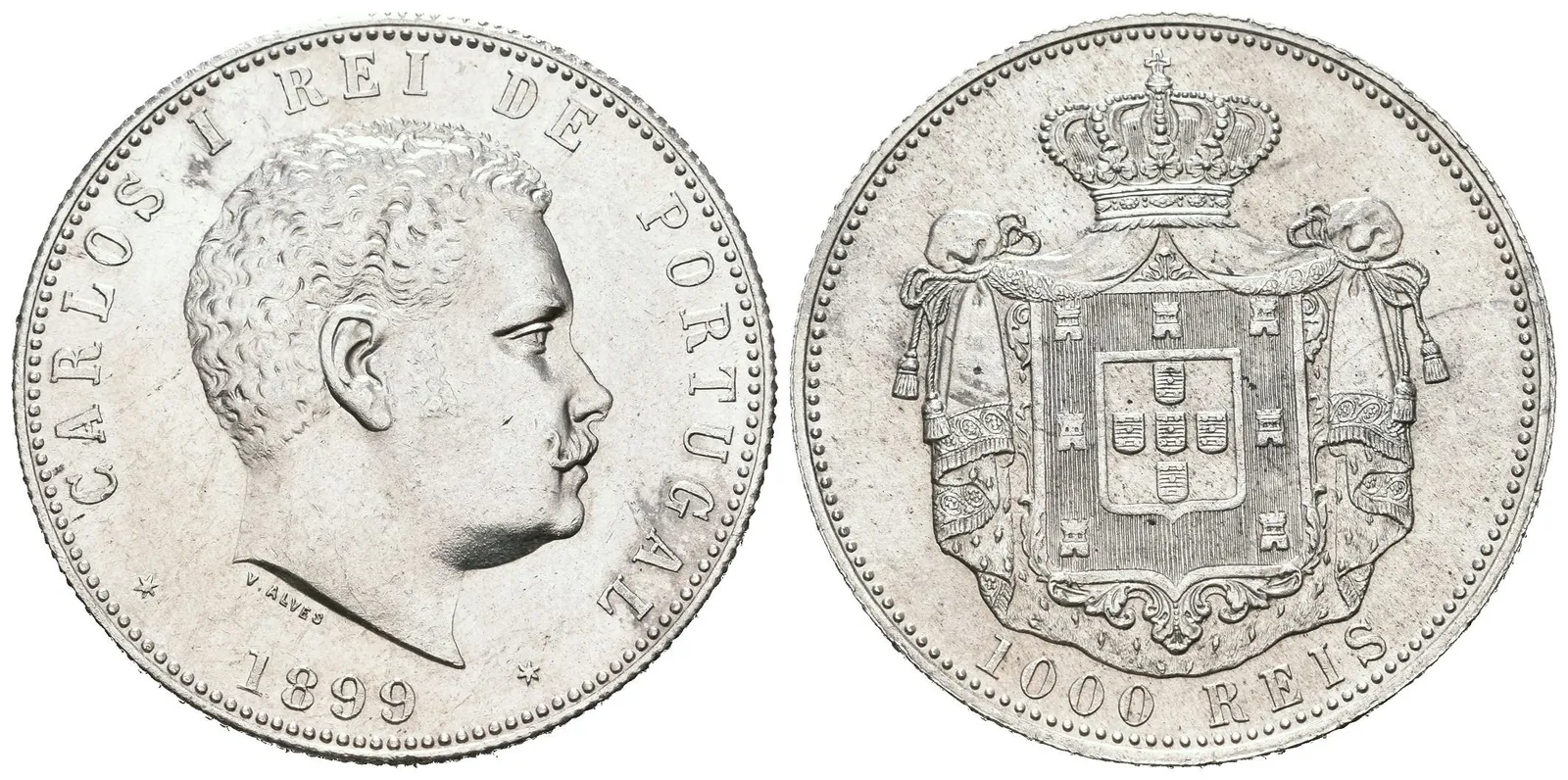 Portugalsko, 1000 Reis 1899