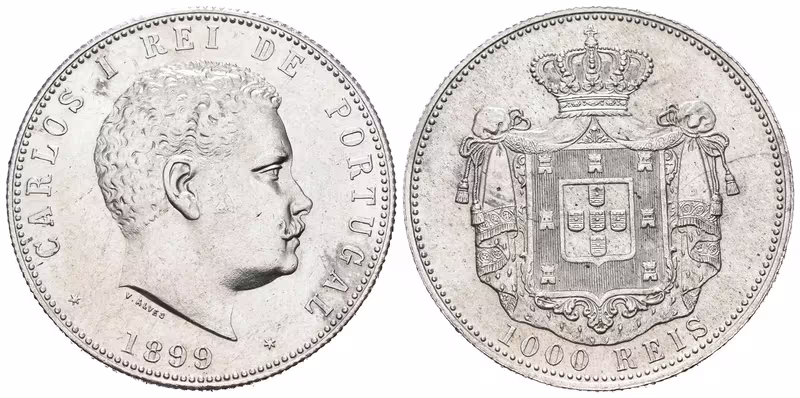Portugalsko, 1000 Reis 1899
