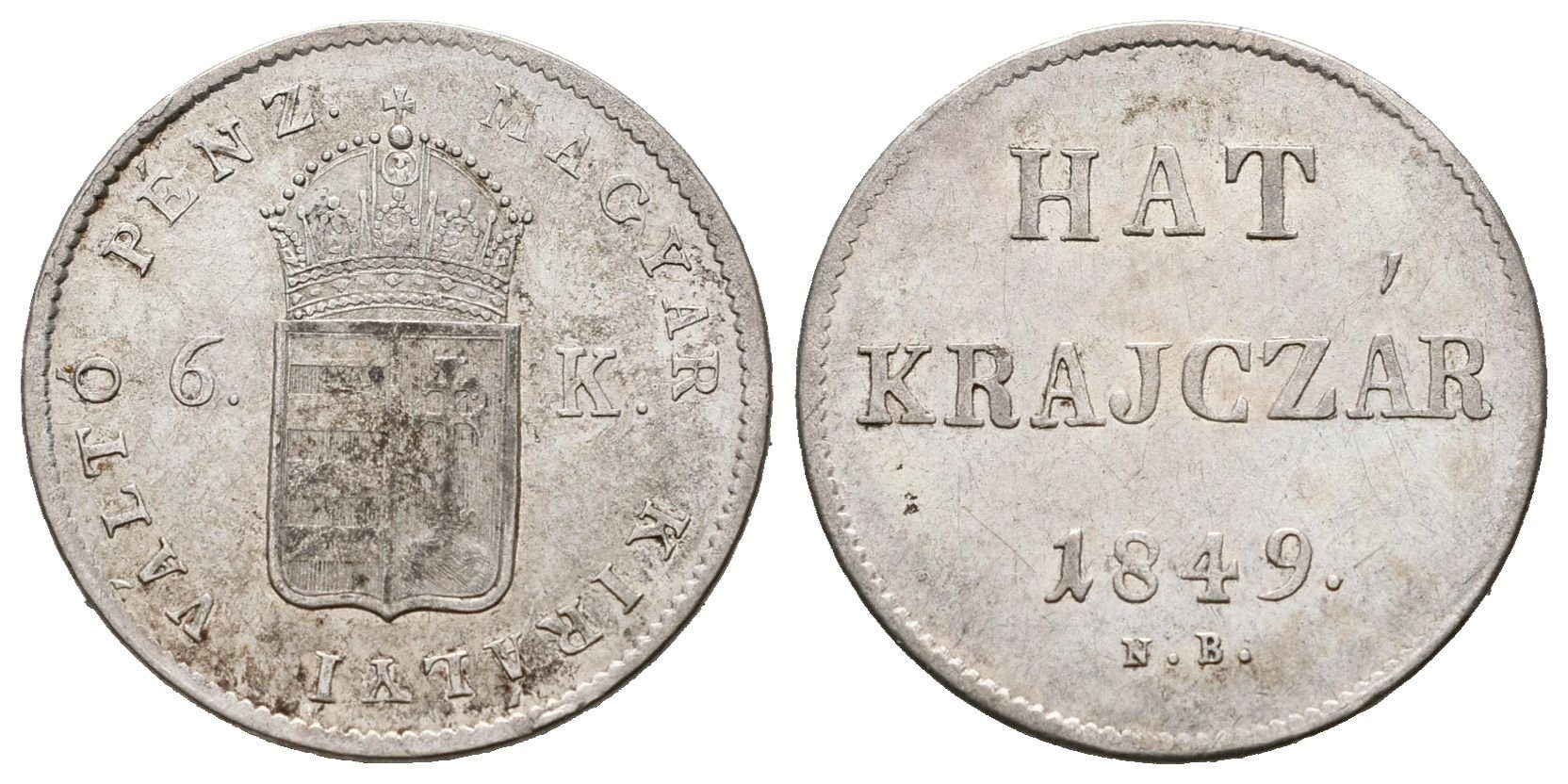 Revoluce, 6 Krejcar 1849 NB