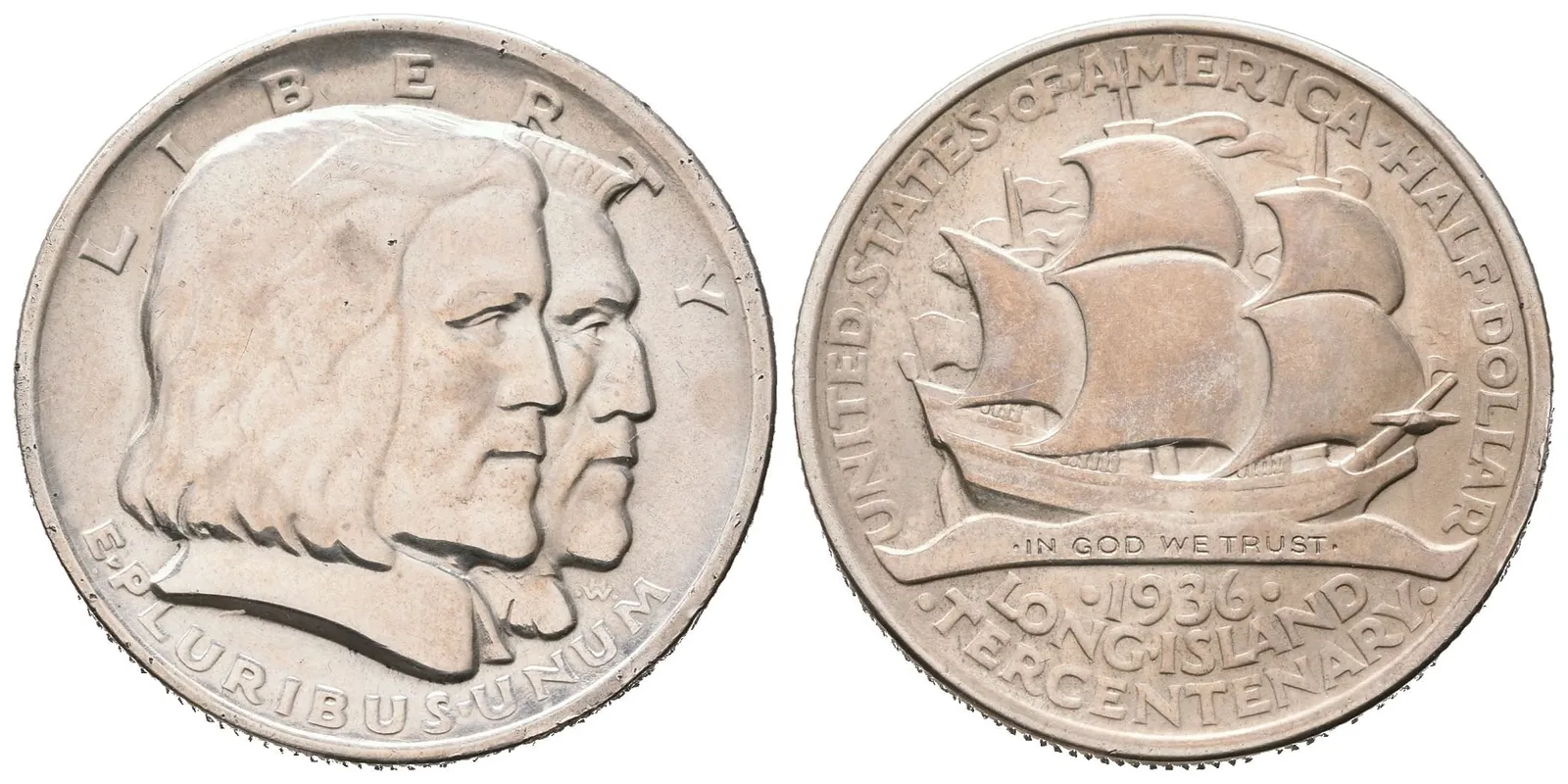 USA, 1/2 Dollar 1936 - Long Island Tricentenary