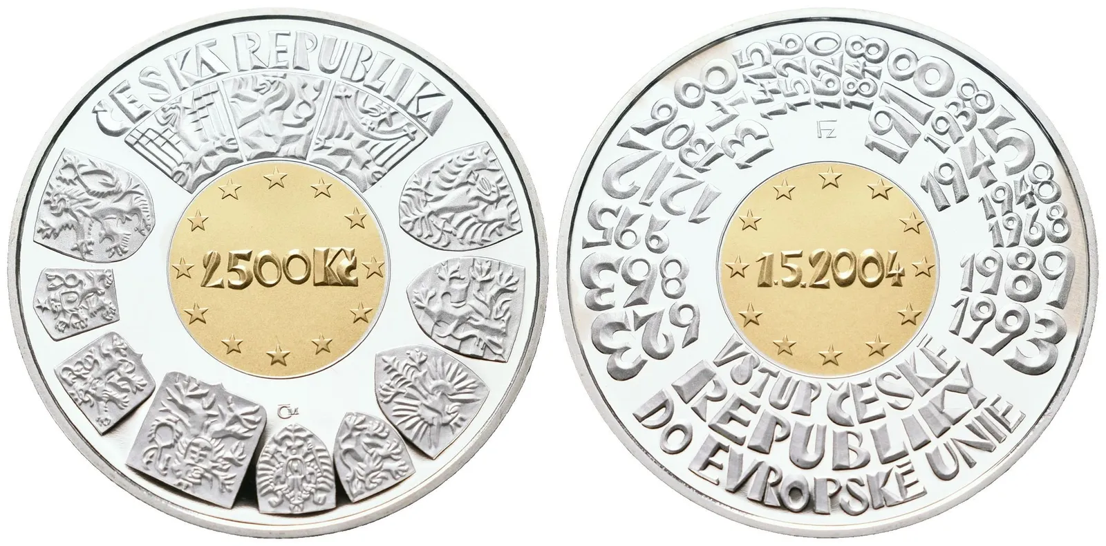 2500 Kč 2004 - Vstup České republiky do Evropské unie, PROOF