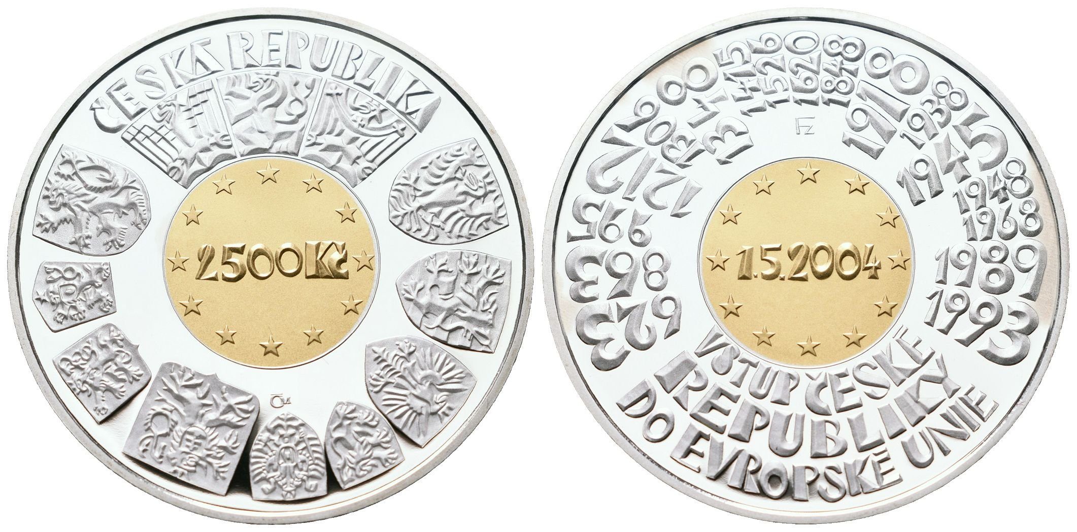 2500 Kč 2004 - Vstup České republiky do Evropské unie, PROOF