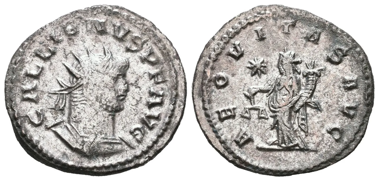 AE Antoninian, Asia, Rv: AEQVITAS AVG, stojící Aequitas vlevo, drží váhy — 1