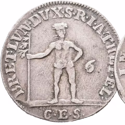 1/6 Tolar 1785(?) CES, KM.348 + 4 Mariengrochen 1712, KM.33_2 ks