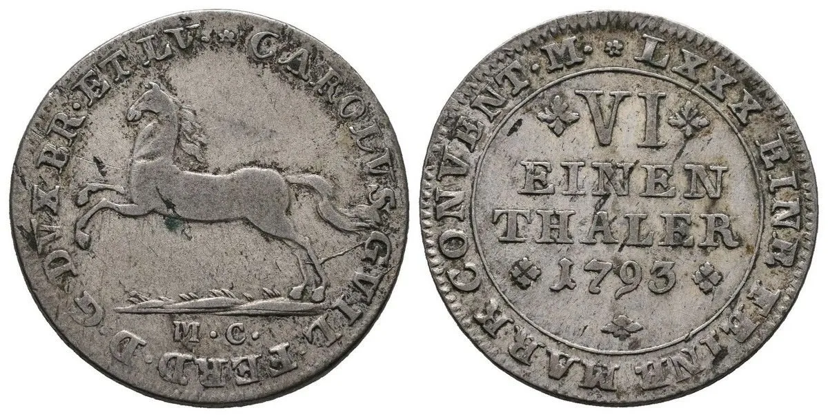 Braunschweig - Wolfenbüttel, Karl Wilhelm Ferdinand, 1780 - 1806 — 1