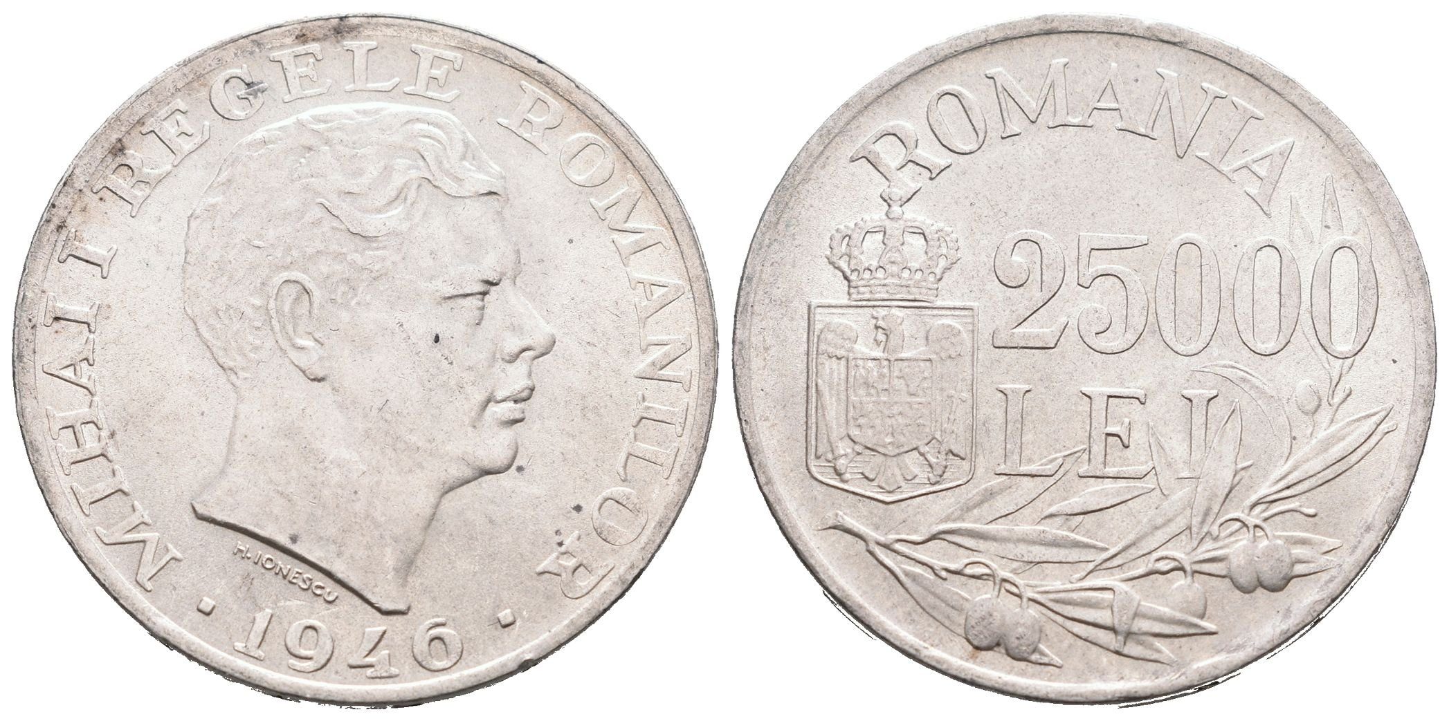 Rumunsko, 25 000 Lei 1946
