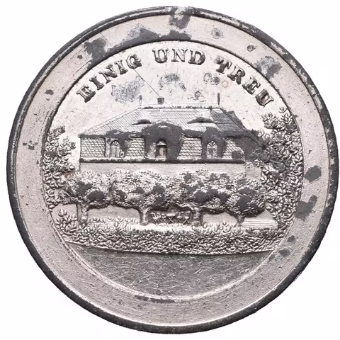 AE Medaile 1887 - K 100. výročí spolku střelců v Lubáni (Lauban).