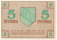 Německo - francouzská okupační zóna, Baden, 5 Pfennig 1947, Ros.208b - fotografie 2