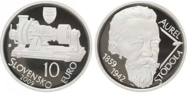 10 Euro 2009 - Aurel Stodola, PROOF