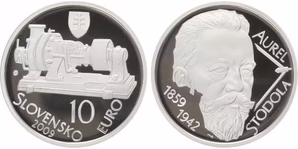 10 Euro 2009 - Aurel Stodola, PROOF
