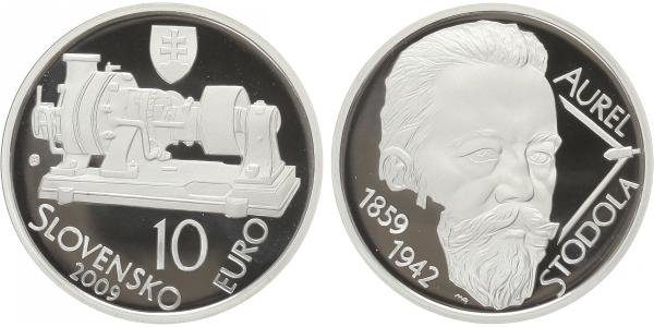 10 Euro 2009 - Aurel Stodola, PROOF