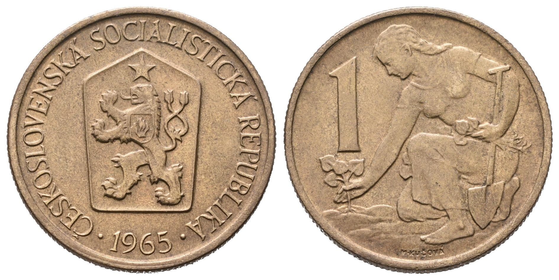 1 Koruna 1965