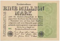 Německo, 1 Million Mark 1923, Ro.101a