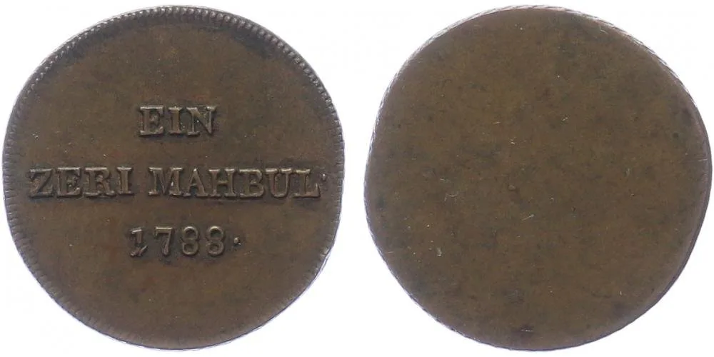 Turecko, Abdul Hamid I., AH 1187 - 1203 (1774 - 1789 AD) — 1