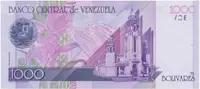 Venezuela, 1000 Bolivares 1998, anulát - MUESTRA SIN VALOR, P.79s - fotografie 2
