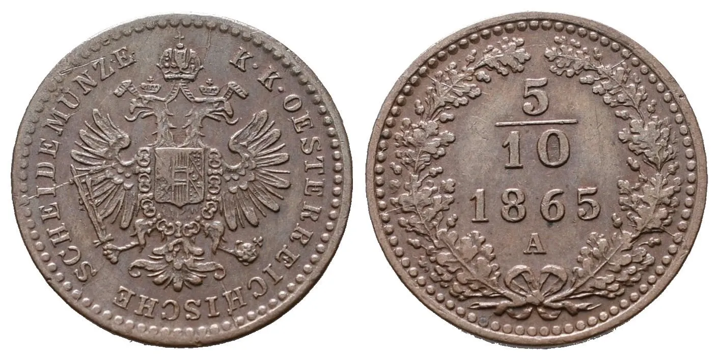 5/10 Krejcar 1865 A