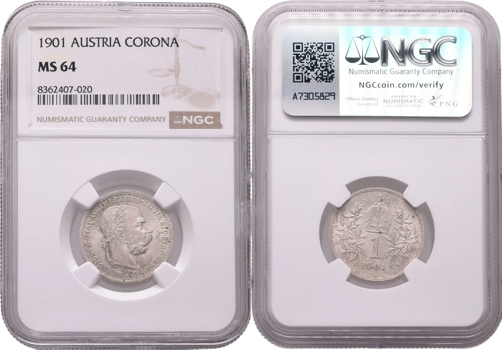 1 Koruna 1901 - NGC