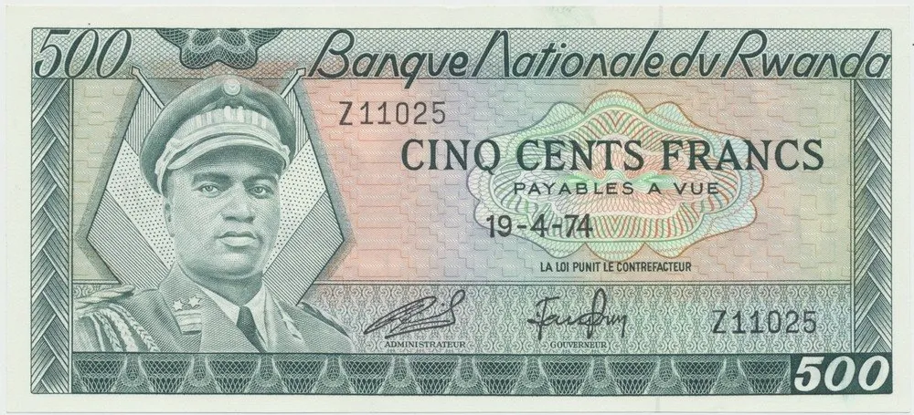 Rwanda, 500 Francs 1974, P.11