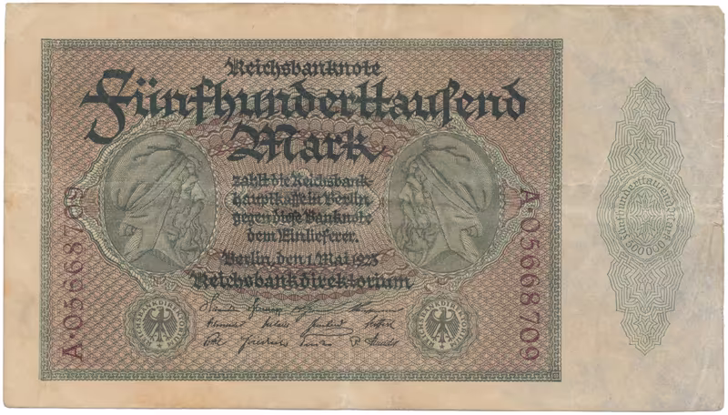 Německo, 500000 Mark 1923, Ro.87d
