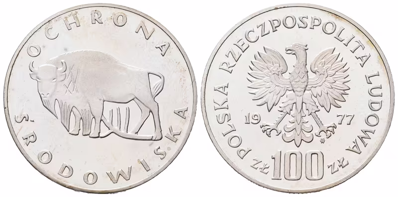 Polsko, 100 Zlotých 1977 - PROOF
